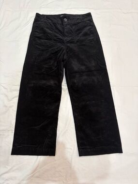 Matty M Women's Wide Leg Corduroy Pant, Black, Size M
